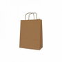 Apli Bolsa de Papel Kraft con Asas Marrón 18x8x21 cm (50 unidades)